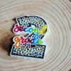2ndgraderesin3 Planar Resin Flatback (1 pc) Leopard Neon Second 2nd Grade