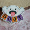 booresin4 Boo Ghost Planar Resin Halloween Flatback (1 pc)