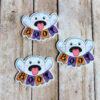 booresins3 Boo Ghost Planar Resin Halloween Flatback ( 3 pcs)