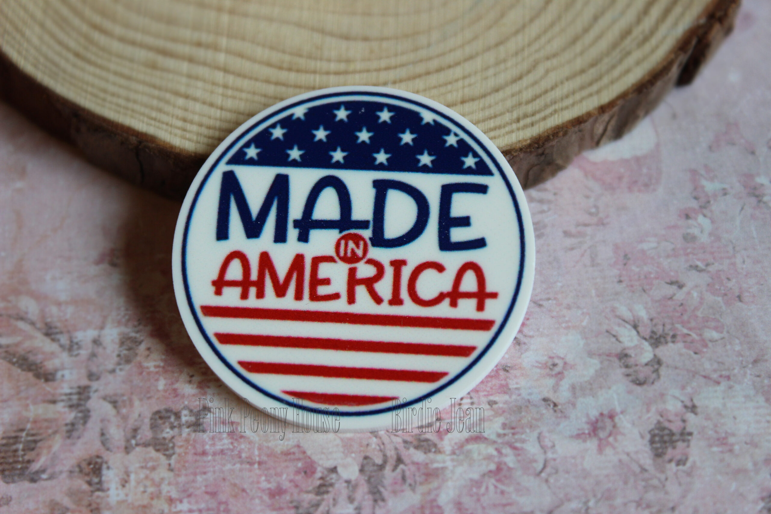 madeinamericaresin Made In America Planar Resin Patriotic Flatback (1 pc)