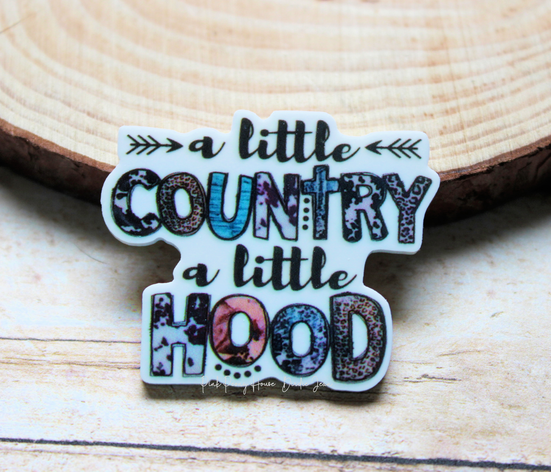 countryhood1a A Little Country A Little Hood Planar Resin Flatback (1 pc )