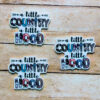 coutryhood3a A Little Country A Little Hood Planar Resin Flatback ( 3 pcs )