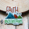 Faith Can Move Mountains Inspirational Quote Planar Resin Flatback ( 1 pc )