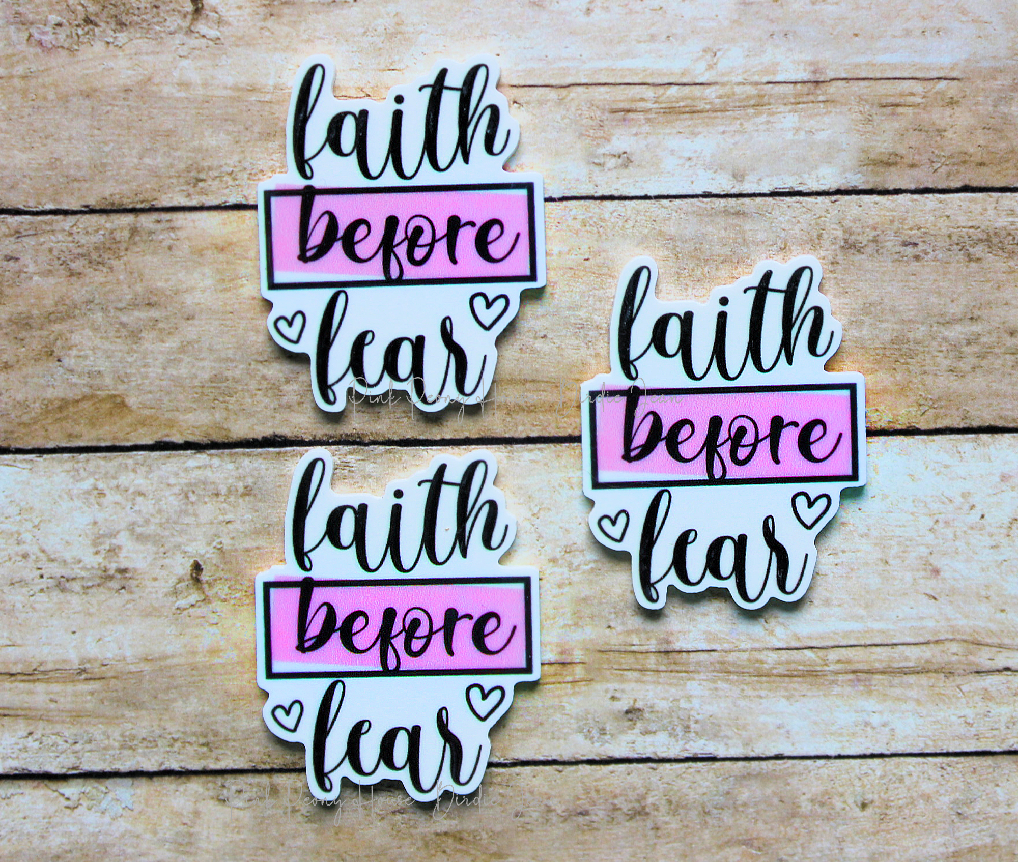 faithbeforefear3a Faith Before Fear Christian Scripture Planar Resin Flatbacks