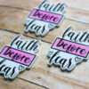 faithbeforefear3b Faith Before Fear Christian Scripture Planar Resin Flatback s