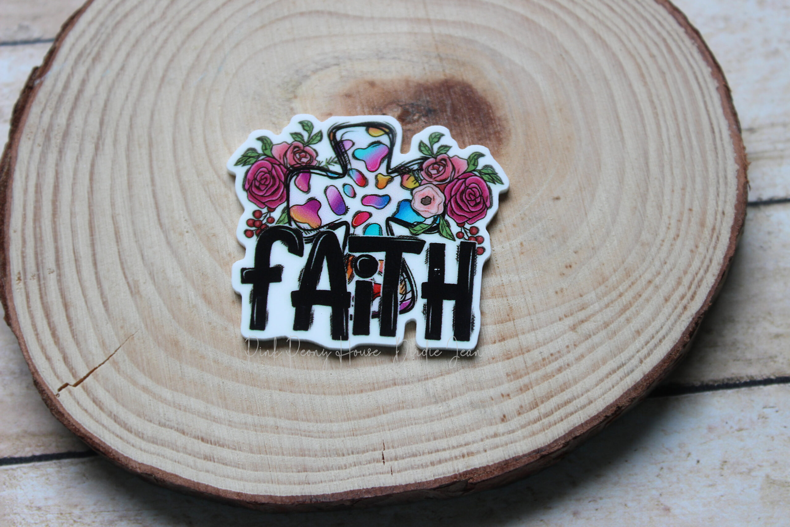 Faith Planar Resin Flatback Scripture Christian (1 pc )