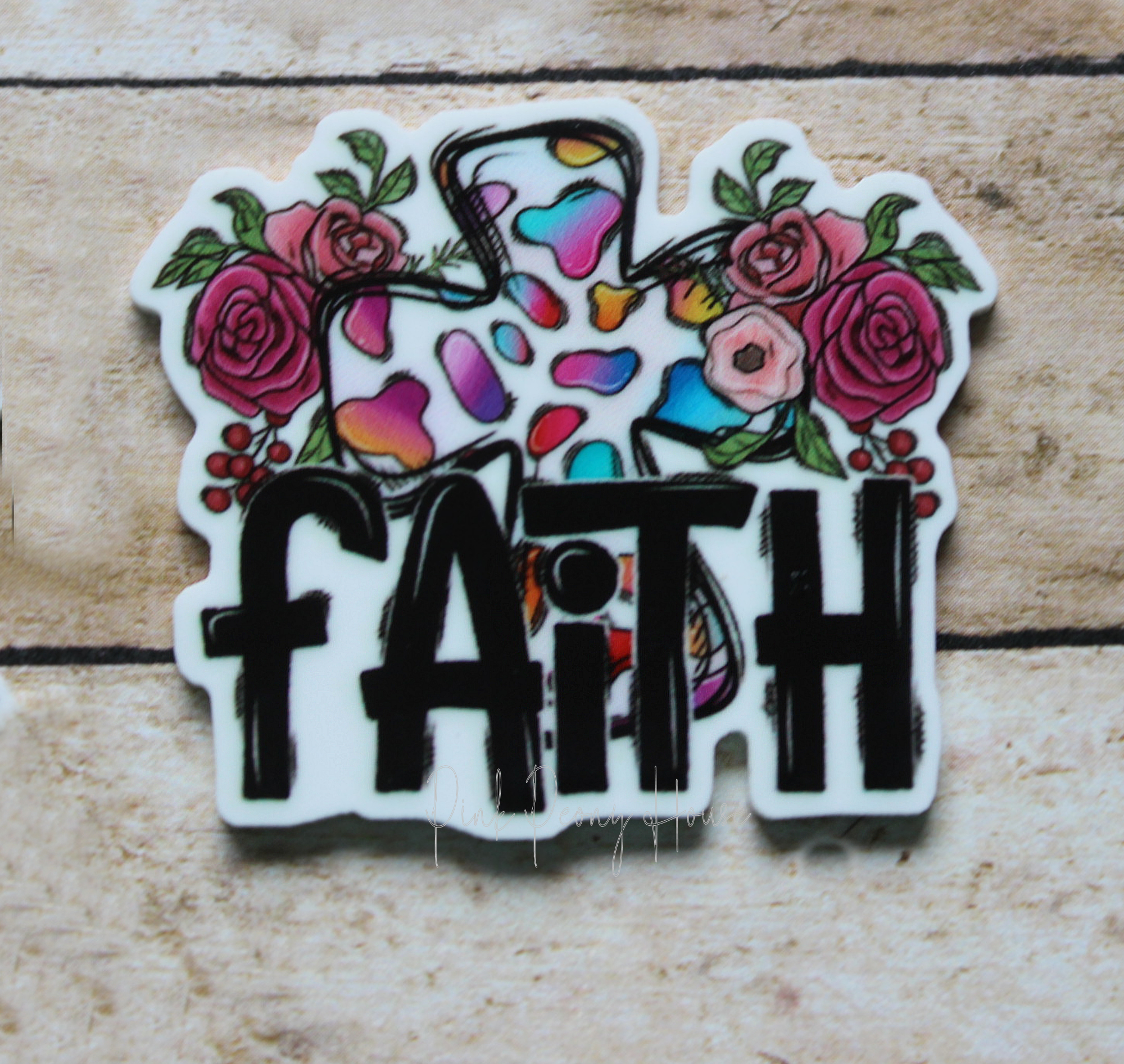 Faith Planar Resin Flatback Scripture Christian (1 pc )