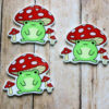 Toad Frog Toadstool Mushroom Planar Resin Flatback