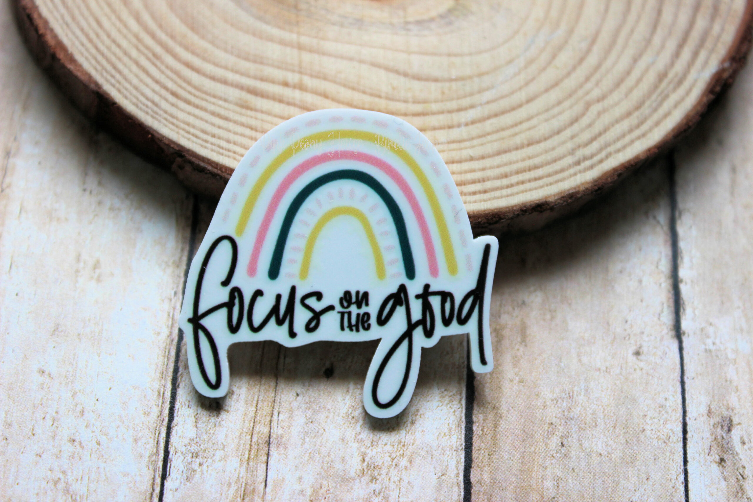 1 Focus On The Good Quote Planar Resin Flatback ( 1 pc )