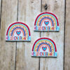Hello Kindergarten Rainbow Planar Resin Flatback ( 3 pcs )