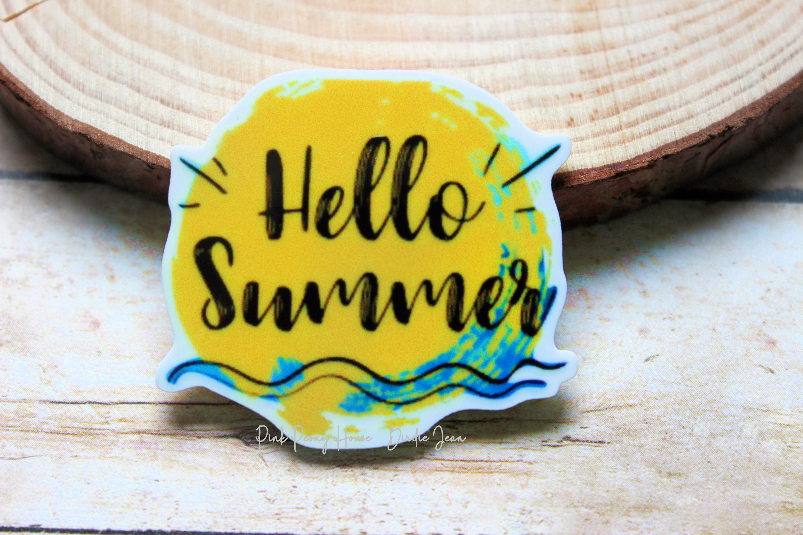 hellosummer1a Hello Summer Planar Resin Flatback (1 pc)