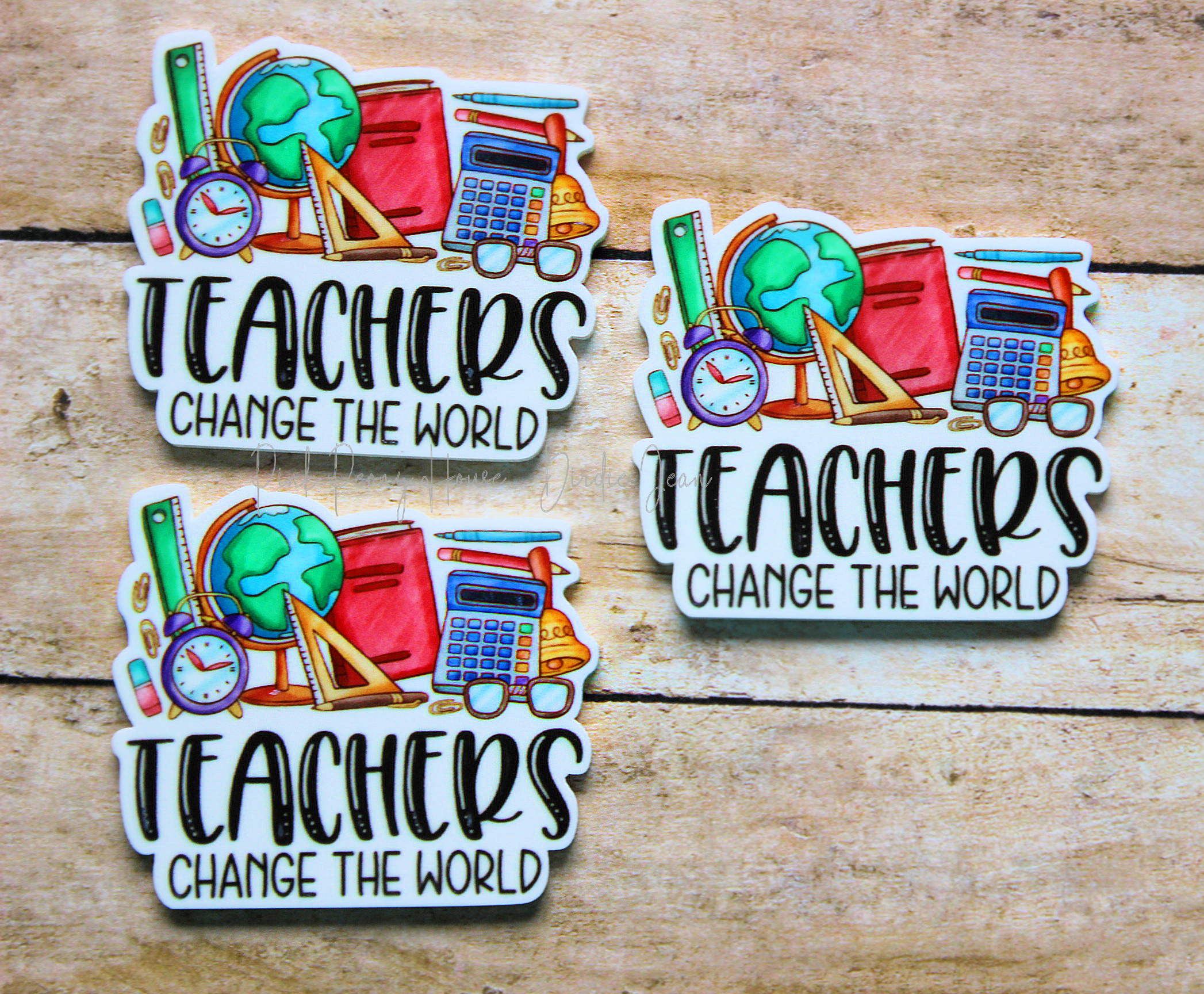 teachers3a Teachers Change The World Planar Resin Flatback