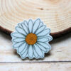 whitedaisy1a White Shasta Daisy Flower Planar Resin Flatback ( 1 pc )