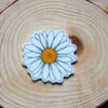 whitedaisy1b White Shasta Daisy Flower Planar Resin Flatbacks ( 3 pcs )