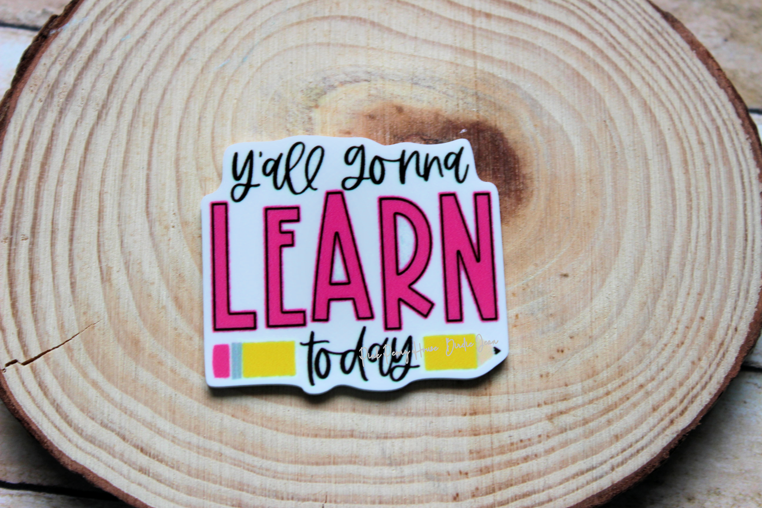 yallognnalearn1a Y'all Gonna Learn Today Planar Resin (1 pc)