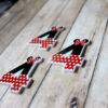 minnienumber4e Number Four Minnie Mouse Planar Resin Flatbacks ( 3 pcs )