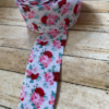 2" Red Rose Floral Gros Grain Ribbon - 1 yard- sold by the yard - hair bow supplies, craft supplies, resins, ribbon, FOE, fold over elastic, feathers, ribbon, gros grain ribbon, bow centers