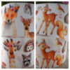 1" Boho Woodland Creatures Animals Gros Grain Ribbon- 1 yard- sold by the yard choose fox and friends or fawn and friends