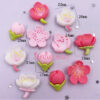 5 Resin Lily Flowers- Floral Embellishments Flatbacks